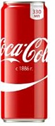Безалкогольный газированный напиток Coca-cola 0,33л. 